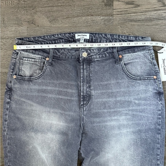 Juicy Couture Plus-Size Venice Straight Leg Jeans Size 18W Grey Marble Wash NWT - Picture 9 of 13